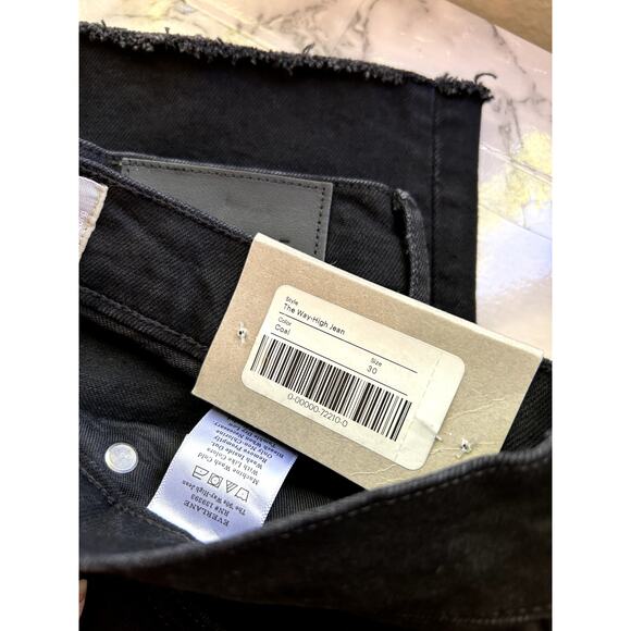 Everlane The Way-High Jean in Coal Black 30 Long NWT - Picture 12 of 14